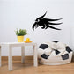 Black tribal eagle wall decal with stylized wings and head silhouette