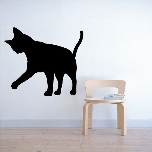 Image of Abyssinian Cat Pawing Decal