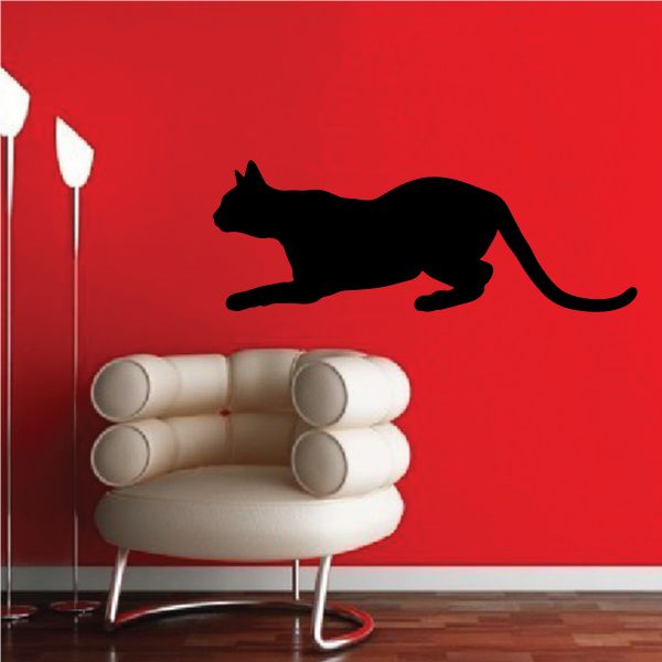 Image of Abyssinian Cat Pouncing Decal