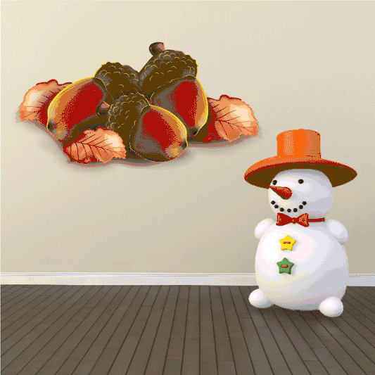 Image of Acorn Wall Decal - Vinyl Decal - Car Decal - Idcolor003