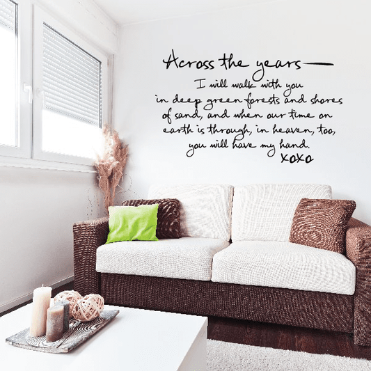 Image of Across the years Prayer Wall Decal