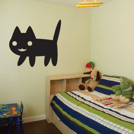 Image of Adorable Kitten Smiling Decal