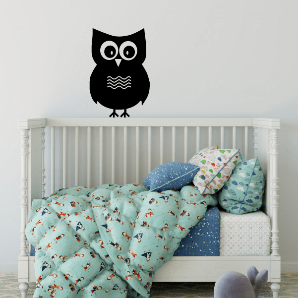 Image of Adorable Watching Owl Decal