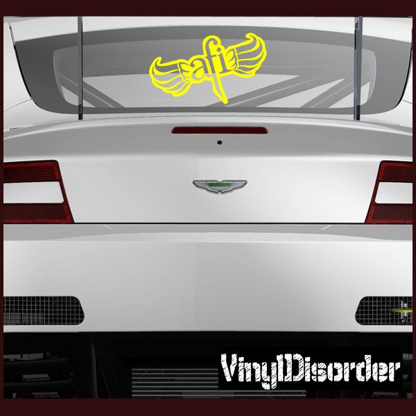 Image of AFI Wings Outline Decal