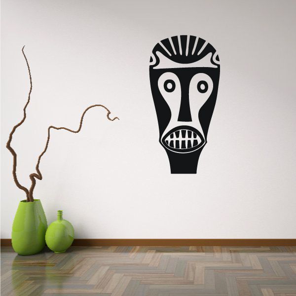 Image of African Art Tattoo Face Mask Decal