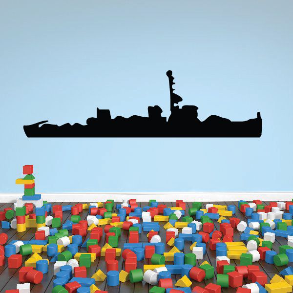 Image of Aggressive Class Minesweeper Ship Decal