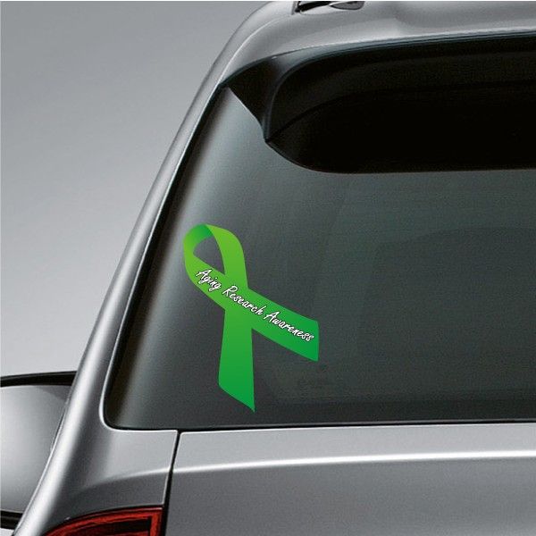 Image of Aging Research Awareness Ribbon Vinyl Sticker