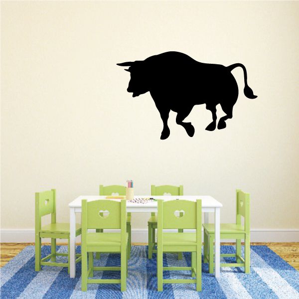 Image of Agitated Bull Silhouette Decal