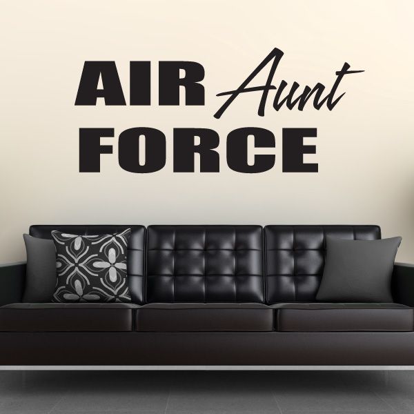 Image of Air Force Aunt Block Decal