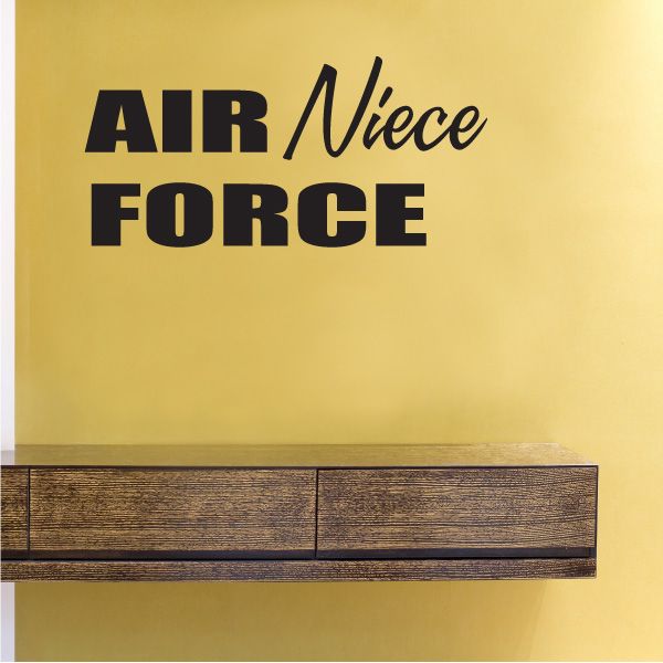 Image of Air Force Niece Block Decal