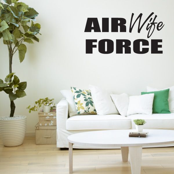 Image of Air Force Wife Block Decal