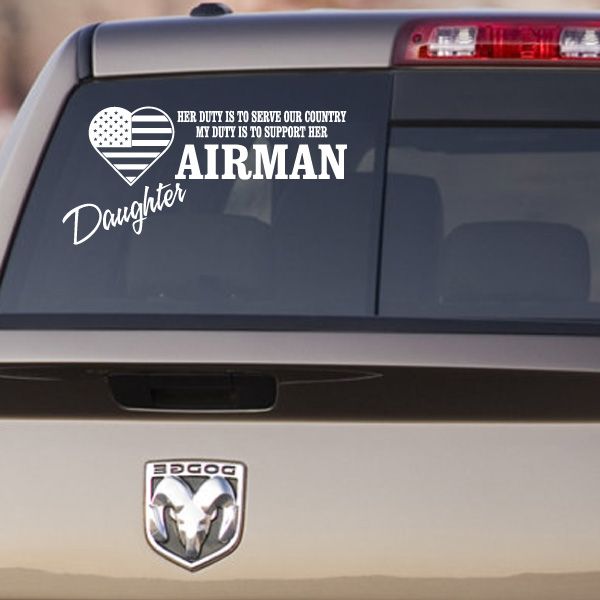 Image of Airman Daughter Her Duty Decal