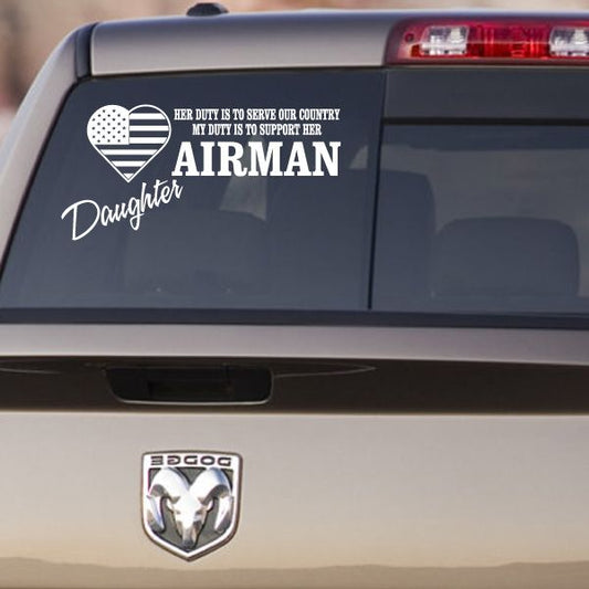 Image of Airman Daughter Her Duty Decal