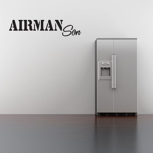 Airman Son wall decal, bold AIRMAN text with script Son lettering