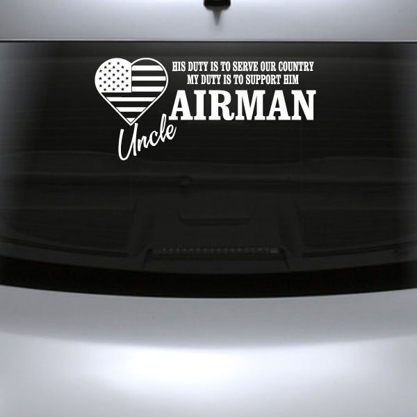 Image of Airman Uncle His Duty Decal