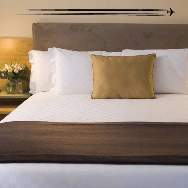 Airplane-themed wall decal sticker