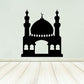 Mosque decal featuring black silhouette with central dome and arched doorway