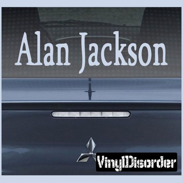 Image of Alan Jackson Decal