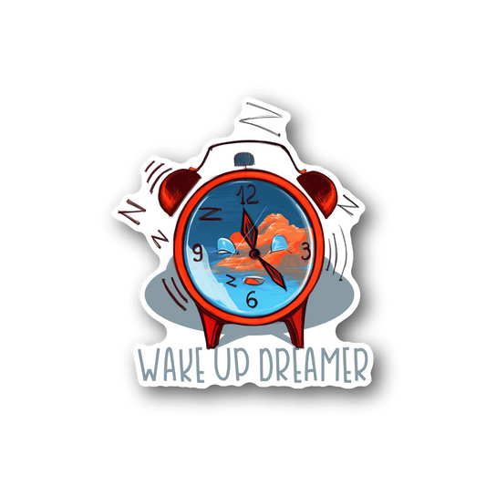 Image of Alarm Clock Wake Up Sticker