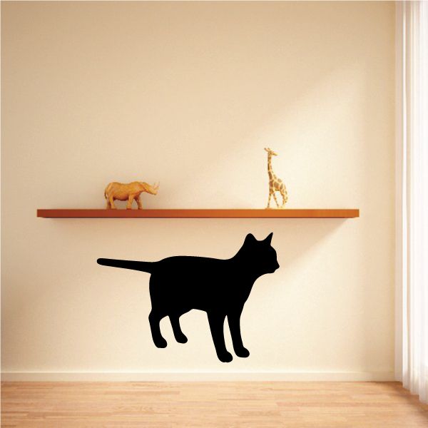 Image of Alert Cat Silhouette Decal