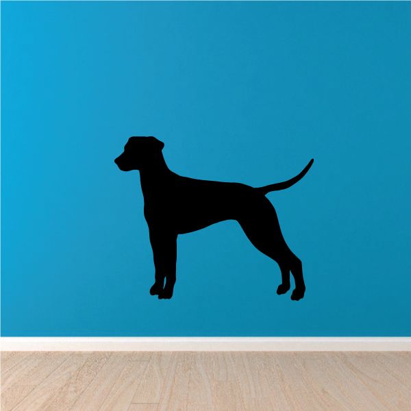 Black dalmatian standing decal silhouette