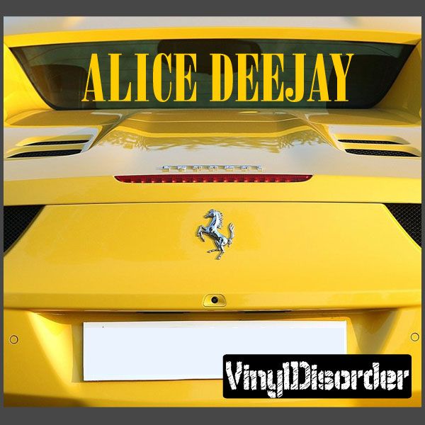 Image of Alice Deejay Decal