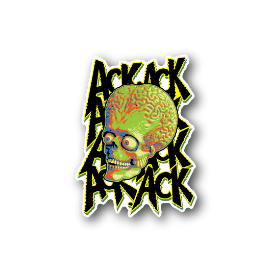 Image of Alien Ack Ack Ack Martian Sticker