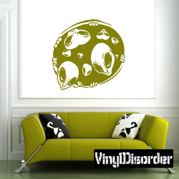 Image of Alien Scene Decals