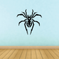 Alien spider decal in black with white highlights, web-like legs design