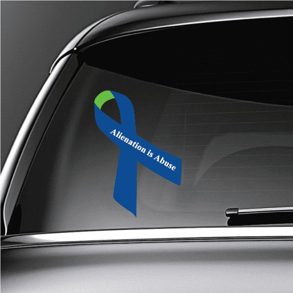 Image of Alienation Awareness Ribbon Vinyl Wall Decal or Car Sticker