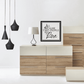 Love quote wall decal with 'All because two people felt love' and heart