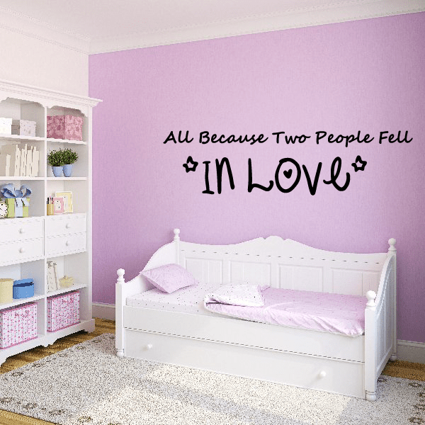 Image of All because two people fell in love Star Wall Decal