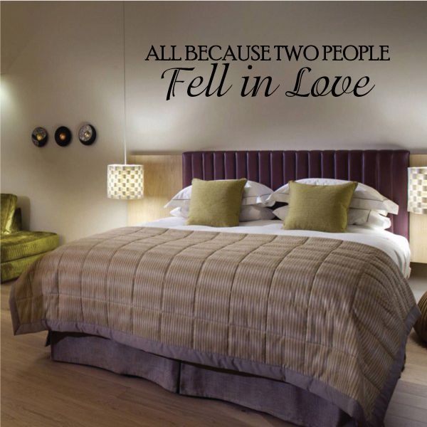 Image of All Because Two People Vinyl Die Cut Decal