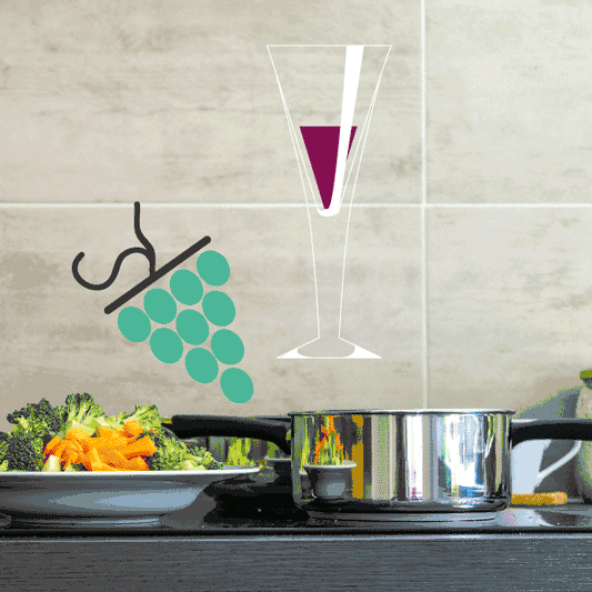 Image of Almost Empty Wine Glass Sticker