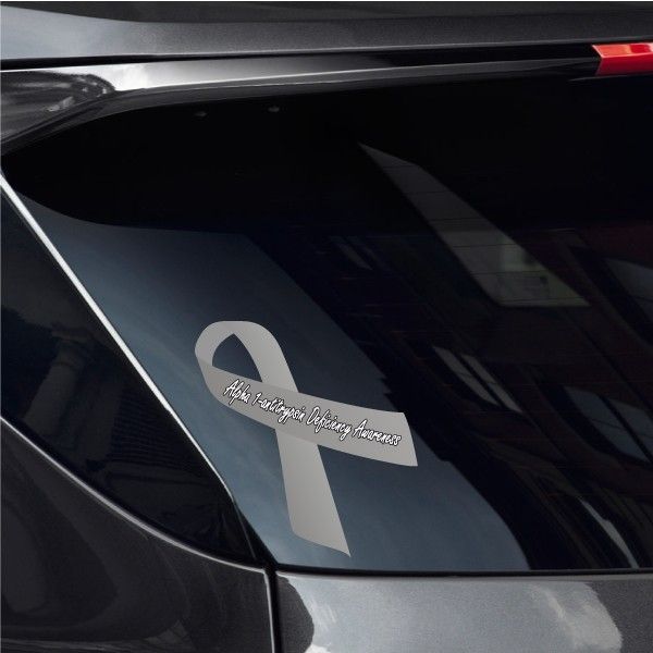 Image of Alpha 1 Antitrypsin Deficiency Awareness Ribbon Vinyl Sticker