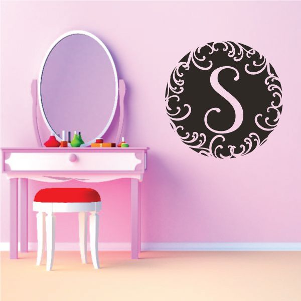 Image of Alphabet S Christmas Ornament Decal