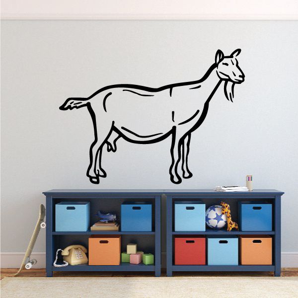 Image of Alpine Goat Standing Decal