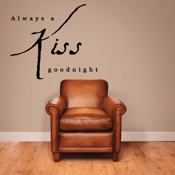 Image of Always a Kiss Goodnight Wall Decal