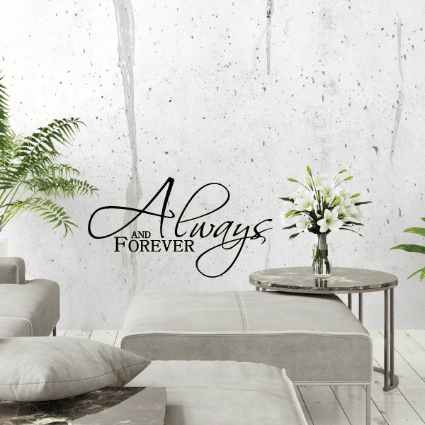 Image of Always and forever Wall Decal