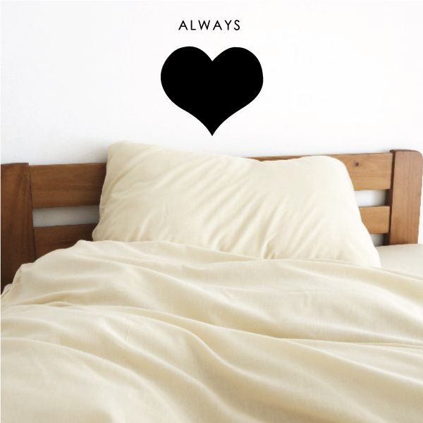 Image of Always Love Heart Quote Wall Decal