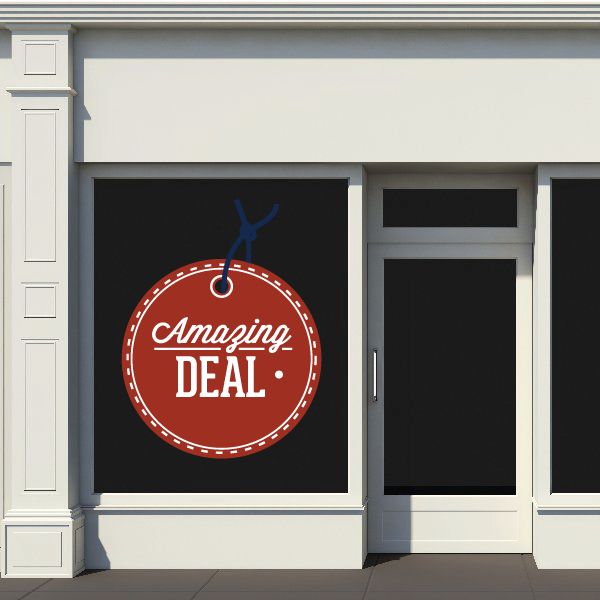 Image of Amazing Deal Retail Discount Sign Wall Decal - Vinyl Decal - Car Decal - Idcolor055