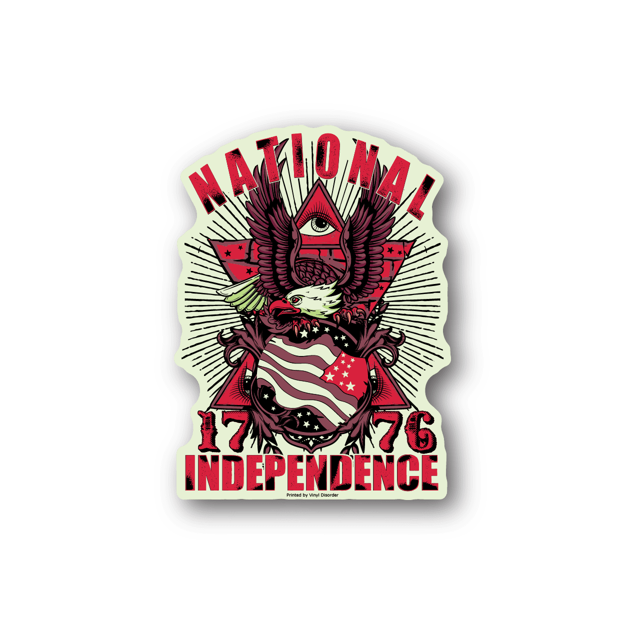 Image of Ameican Independence 1776 Sticker