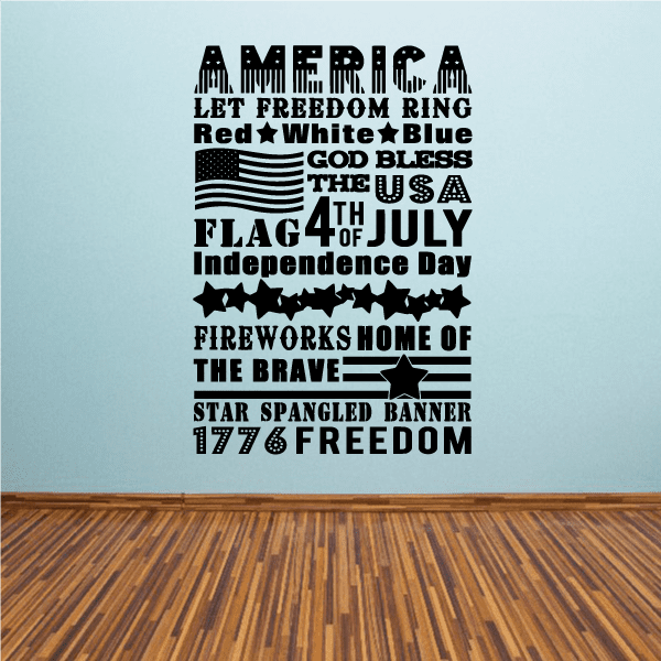 Image of America Let Freedom Ring Decal