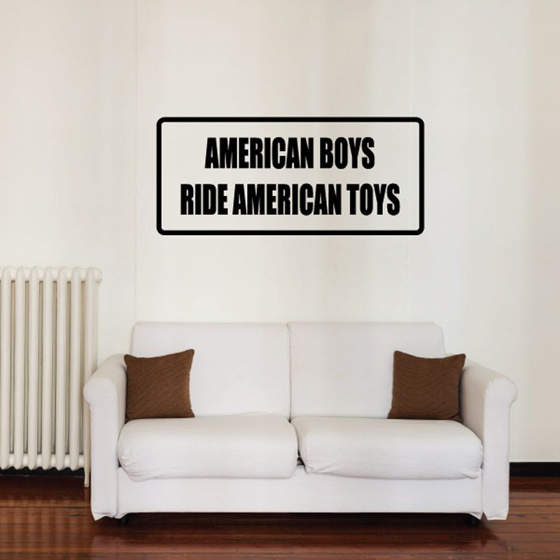 Image of American Boys Ride American Toys Decal