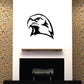 American Eagle head decal, bold black eagle head outline