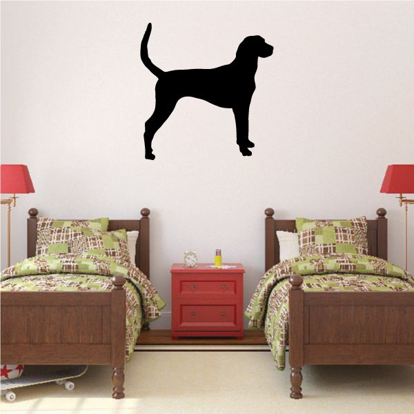 American Fox Hound dog silhouette decal