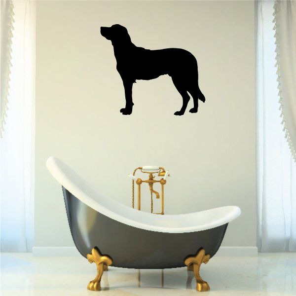 Anatolian shepherd dog decal, black standing silhouette.
