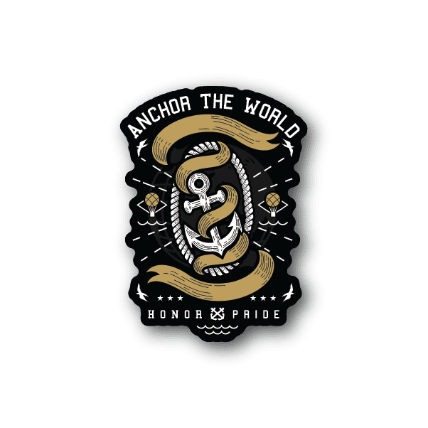 Image of Anchor the World Sticker