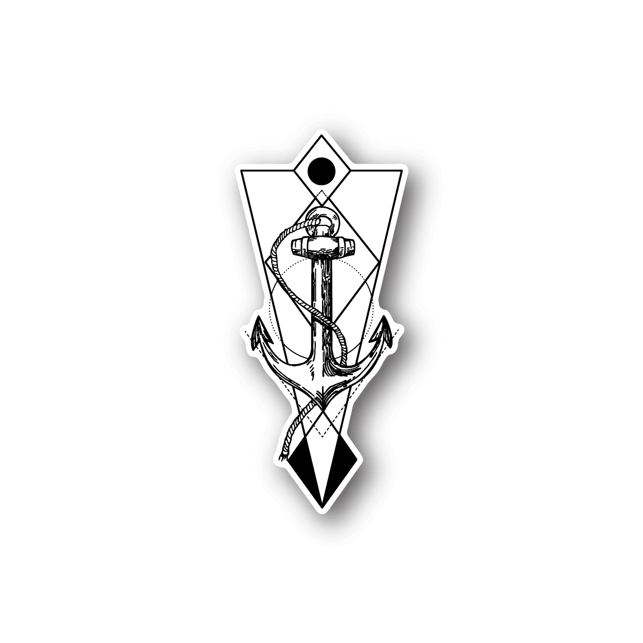 Image of Anchor Triangle Sticker