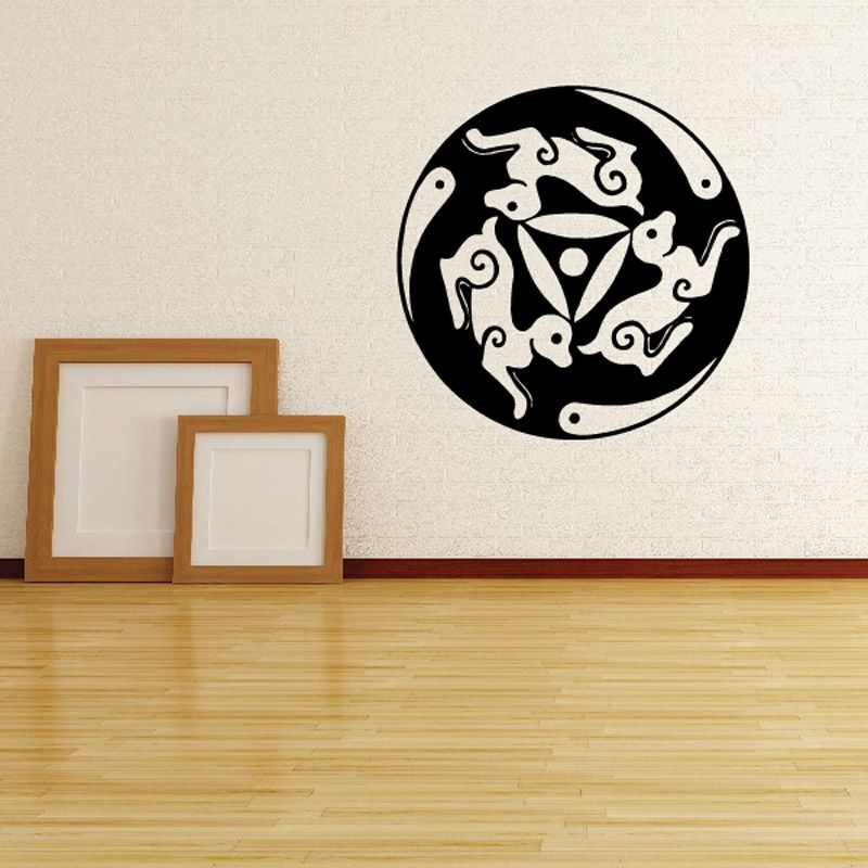 Image of Ancient Dog Spiral Pattern Decal